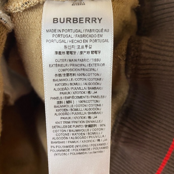 Burberry Brown Monogram Stripe Print Hoodie Size XS - Picture 9 of 13